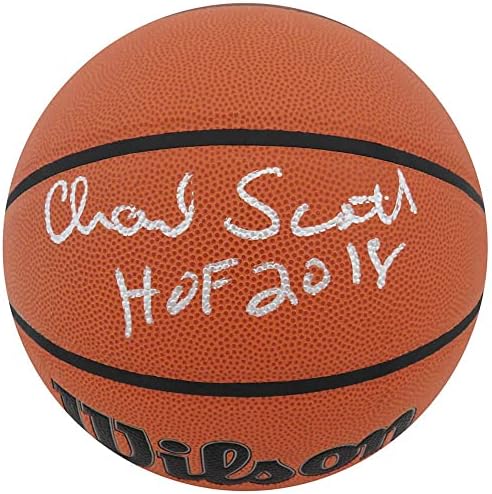 Чарли Скот Уилсън подписа За баскетбол в закрито / На открито NBA w / HOF 2018 - Баскетболни топки с автографи