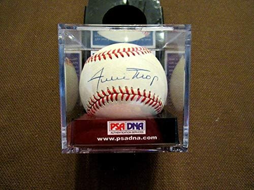 Бейзболни топки от Уили Мейс Джайънтс Метс Hof с автограф Auto Vintage Onl с рейтинг 8 Psa/dna - Autograph