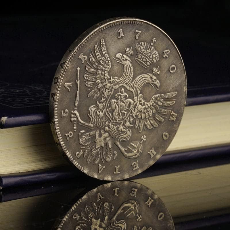 Русия 1740 Паметник на Кралица Ана Сребърен Долар Чуждестранните Монети Ези Ян Луньян Колекция от антични монети