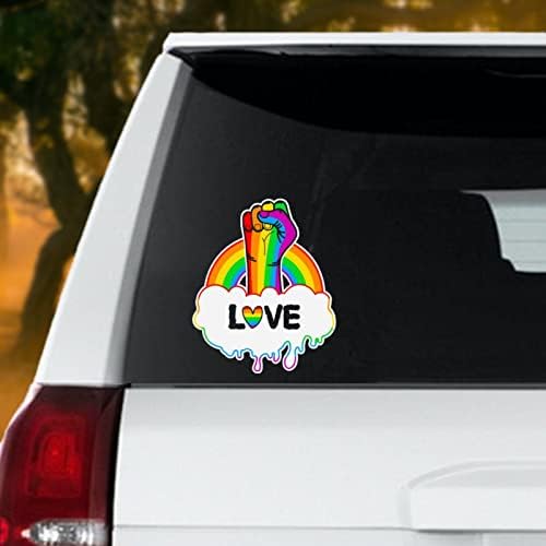 Любовна Гордостта на ЛГБТ с Преливащи се цветове Стикери За Автомобили Етикети Гей-Гордост Стикер ЛГБТ Преливащи