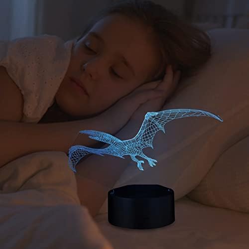 Toyvian Night Lights Нощни Светлини Детски Играчки 3D led нощна светлина: Детска Лампа за оптични илюзии, 7