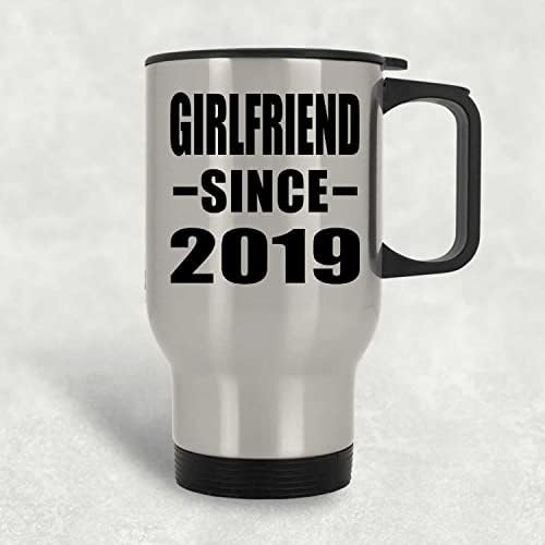 Designsify Приятелка С 2019 г., Сребърна Чаша за Пътуване, 14 грама, на Изолиран Чаша от Неръждаема Стомана,