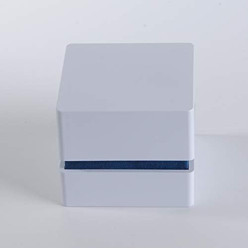 Кутия за Обеци WINNJII Ring е с Led Подсветка, с Двойно предназначение, Матирана Бяла Гумена Боя, Подарък Кутия