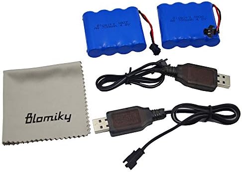 Blomiky 2 Опаковки 4,8 На 700 mah Ni-Cd Батерия и 2 USB Кабел Зарядно устройство за Радиоуправляемого багер
