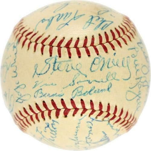 Най-добрите бейзболни топки Тая Кобба Ханк Гринберга Легенди на Детройт Тайгърс с ДНК-автографи на PSA - Бейзболни