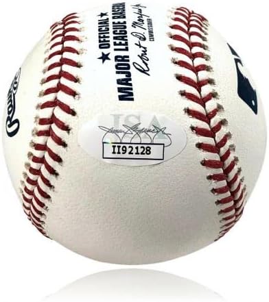 Ерик Тръмп Собственоръчно подписани с Автограф на президента на OMLB Baseball JSA COA Син на Доналд - Бейзболни