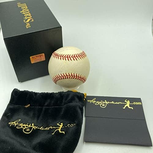 Джо Морган Подписа Едро Вписан Индикатор на кариерата на футболист Реджи Джексън СОА - Бейзболни топки с автографи