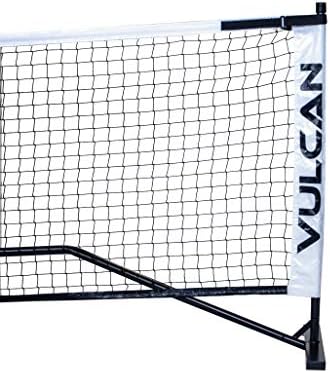 Компания Vulcan Sporting Goods Co. Пълен размер Преносим мрежа за игра на Пиклбол, Черна
