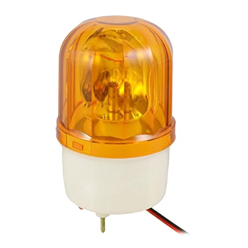 Сигналната лампа Leefasy, Завъртане на Сигналната лампа на постоянен ток 12, Сигналната Лампа Фабрично дизайн, Водоустойчив - Жълто, 19,7 см