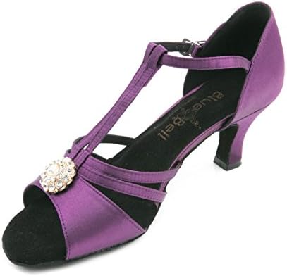 Обувки със звънци Ръчно изработени Дамски Обувки за Система за Салса на Сватбена конкурс за Танцови обувки на токчета Iris 2,5 инча