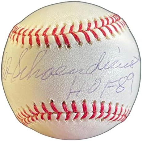 Red Schoendienst С Автограф от Официалния представител на Мейджър лийг бейзбол (JSA) - Бейзболни топки с автографи