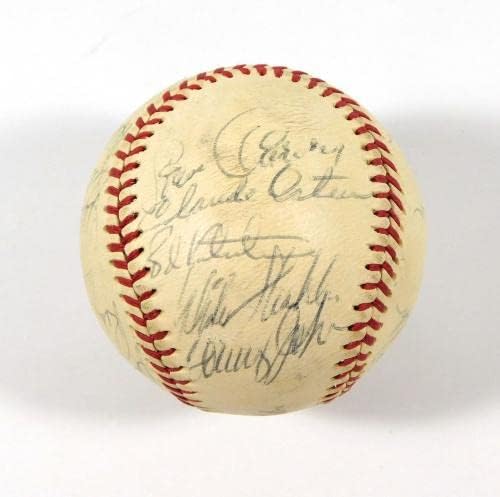 1972 Лос Анджелис Доджърс подписа договор с ОНЛ Бейзбол (19 auto) Олстон Сътън - Бейзболни топки с Автографи