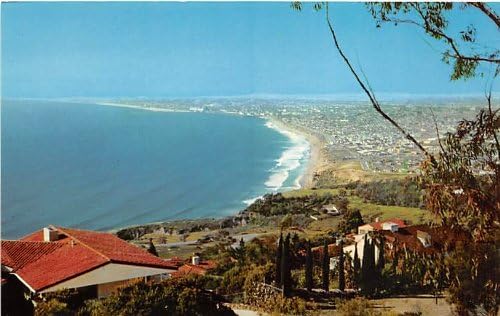 Пощенска картичка с хълмове Palos-Verdes, Калифорния