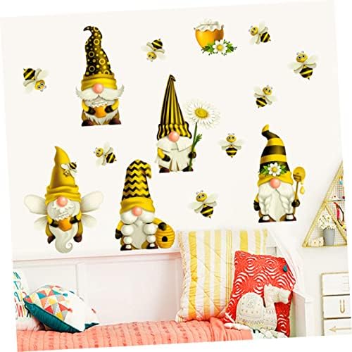 Amosfun Малка Пчела Стикер За Стена, Подвижни, Стикери За Стена Декор на Детска Стая на Стикер На Прозореца