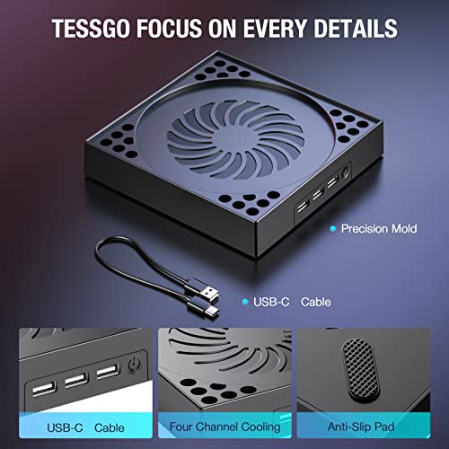 Охлаждащ вентилатор TESSGO Xbox Серия X с честота на въртене 4000-5300 об/мин, Безшумен Конзола Охладител с