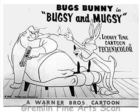 Бъгс Бъни във филма Бъгси и Магси, режисьор Фриц Фреленг. Пусната на 31.08.1957 Рекламна картичка в лоби студио
