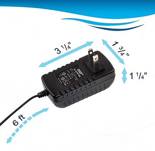 Адаптер за променлив ток HQRP е Съвместим с 3Com 3C1670500A 3C1670800A 3C1671600A 3C16741 3C16741A 3C16794 3CFSU05 Прекъсвач захранващ Кабел Адаптер [е в списъка на UL] + Евро Щекер Адаптер