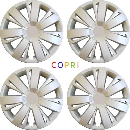 Комплект Copri от 4 Джанти Накладки 15-Инчов Сребрист цвят, Защелкивающихся на Главината, подходящ за Mitsubishi